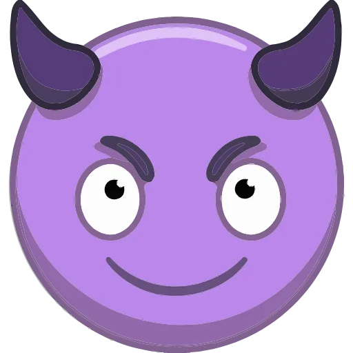 😈 Эмодзи «Emoji-стикеры» для Telegram