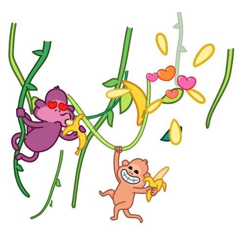 🍌 Стикер «Emoji Animations» для Telegram