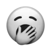 🥱 Эмодзи «Black and white» для Telegram
