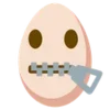 🤐 Эмодзи «🙄 Egg - эмоджи яичко» для Telegram