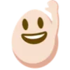 👋 Эмодзи «🙄 Egg - эмоджи яичко» для Telegram