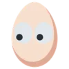 🙄 Эмодзи «🙄 Egg - эмоджи яичко» для Telegram