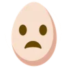 😕 Эмодзи «🙄 Egg - эмоджи яичко» для Telegram
