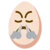 😤 Эмодзи «🙄 Egg - эмоджи яичко» для Telegram