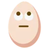 🙄 Эмодзи «🙄 Egg - эмоджи яичко» для Telegram