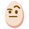 🤨 Эмодзи «🙄 Egg - эмоджи яичко» для Telegram