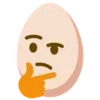🤔 Эмодзи «🙄 Egg - эмоджи яичко» для Telegram