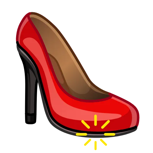 👠 Эмодзи «Адаптивные рандом эмодзи для фона» для Telegram