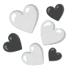 🤍 Эмодзи «🌼 black emoji - чёрные эмодзи» для Telegram