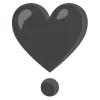 ❣️ Эмодзи «🌼 black emoji - чёрные эмодзи» для Telegram