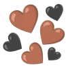 🤎 Эмодзи «🌼 black emoji - чёрные эмодзи» для Telegram