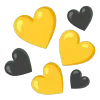 💛 Эмодзи «🌼 black emoji - чёрные эмодзи» для Telegram