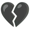 💔 Эмодзи «🌼 black emoji - чёрные эмодзи» для Telegram