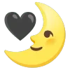 🌛 Эмодзи «🌼 black emoji - чёрные эмодзи» для Telegram