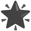 🌟 Эмодзи «🌼 black emoji - чёрные эмодзи» для Telegram
