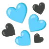 🩵 Эмодзи «🌼 black emoji - чёрные эмодзи» для Telegram