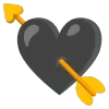 💘 Эмодзи «🌼 black emoji - чёрные эмодзи» для Telegram