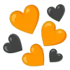 🧡 Эмодзи «🌼 black emoji - чёрные эмодзи» для Telegram
