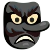 👺 Эмодзи «🌼 black emoji - чёрные эмодзи» для Telegram
