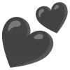 💕 Эмодзи «🌼 black emoji - чёрные эмодзи» для Telegram