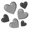 🩶 Эмодзи «🌼 black emoji - чёрные эмодзи» для Telegram