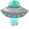 🛸 Эмодзи «brain» для Telegram