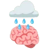 🌧 Эмодзи «brain» для Telegram
