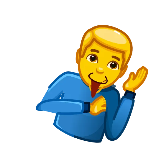 🤷‍♂️ Эмодзи «Эмодзи под тяжёлыми наркотиками» для Telegram