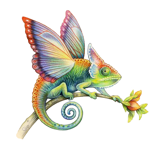 🐊 Стикер «Enchanted garden» для Telegram