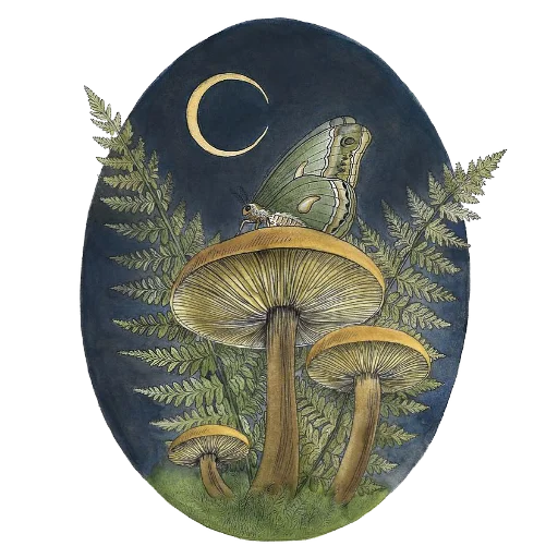 🍄‍🟫 Стикер «Enchanted garden» для Telegram