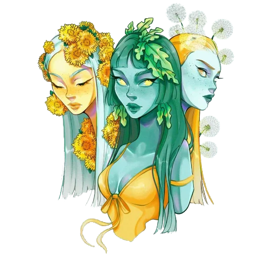3️⃣ Стикер «Enchanted garden» для Telegram