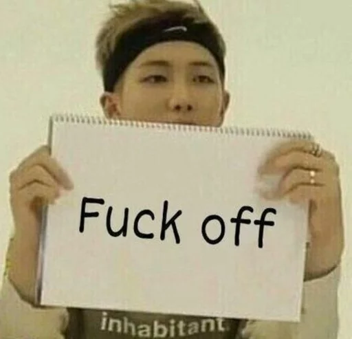 🖕 Стикер «BTS [ Let&;s Speak English ]» для Telegram