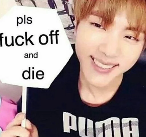 🖕 Стикер «BTS [ Let&;s Speak English ]» для Telegram