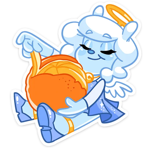 🍊 Стикер «Энджи» для Telegram