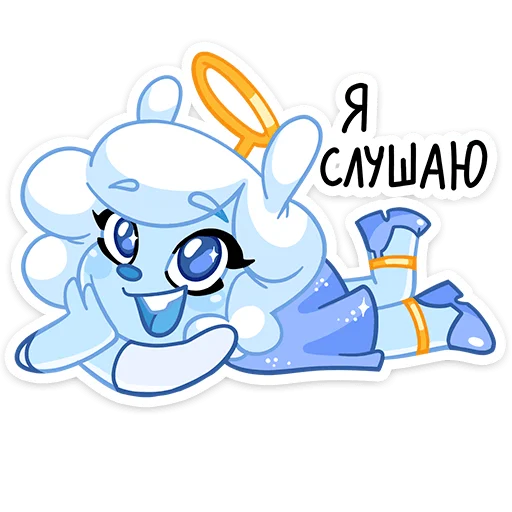 🧊 Стикер «Энджи» для Telegram