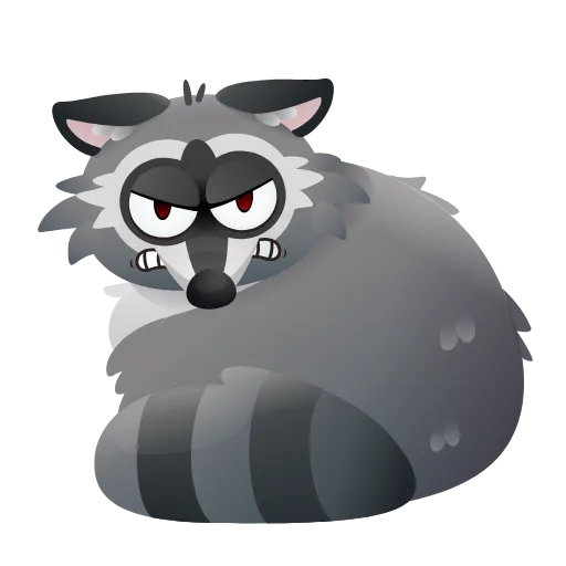 🤩 Эмодзи «Енот Макс» для Telegram