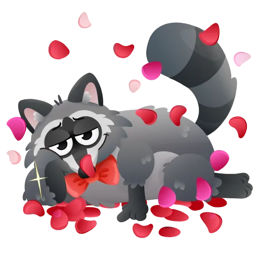 🤩 Эмодзи «Енот Макс» для Telegram