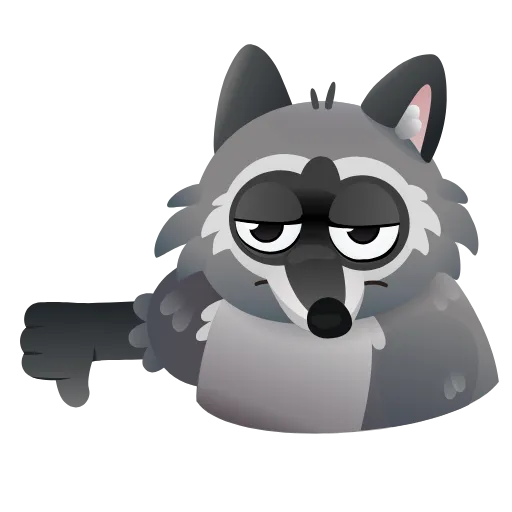 🤩 Эмодзи «Енот Макс» для Telegram