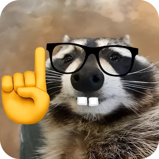 🤓 Стикер «Енотики 1» для Telegram