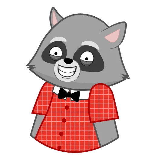 😁 Стикер «Енот Матвей» для Telegram