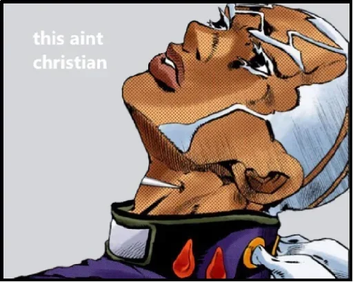 ✝ Стикер «Enrico Pucci» для Telegram
