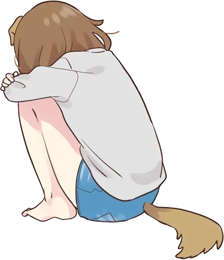 😞 Стикер «dog girl» для Telegram