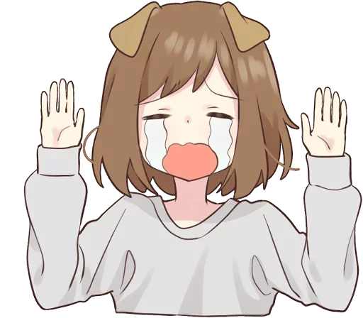 😭 Стикер «dog girl» для Telegram