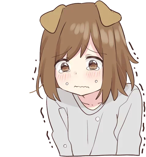 🥺 Стикер «dog girl» для Telegram
