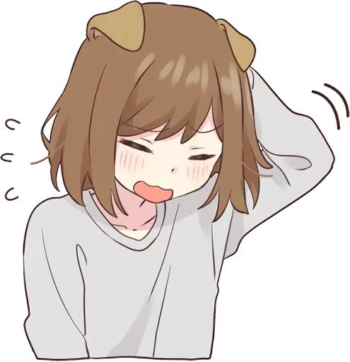 😅 Стикер «dog girl» для Telegram