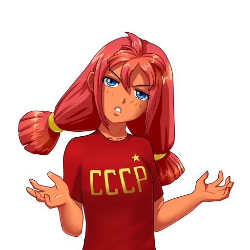 😒 Стикер «Ulyana Everlasting Summer» для Telegram