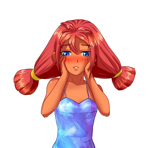 😖 Стикер «Ulyana Everlasting Summer» для Telegram