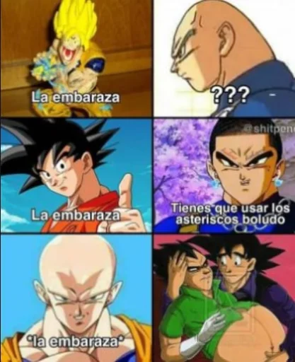 🤰 Стикер «espanole dragon ball stickers» для Telegram