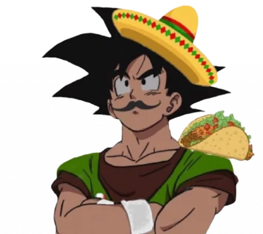 🌮 Стикер «espanole dragon ball stickers» для Telegram