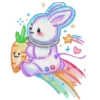 🐰 Эмодзи «𓍢 𝓅𝒶𝓈𝓉ℯ𝓁» для Telegram